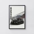 Vintage Toyota Supra Print, Car Wall Art