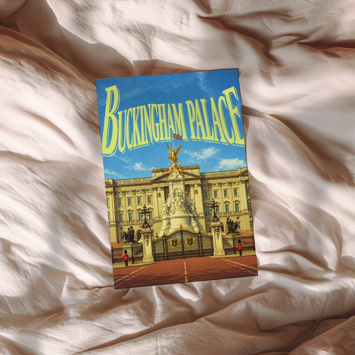 Vintage Buckingham Palace Poster, London Wall Art Print