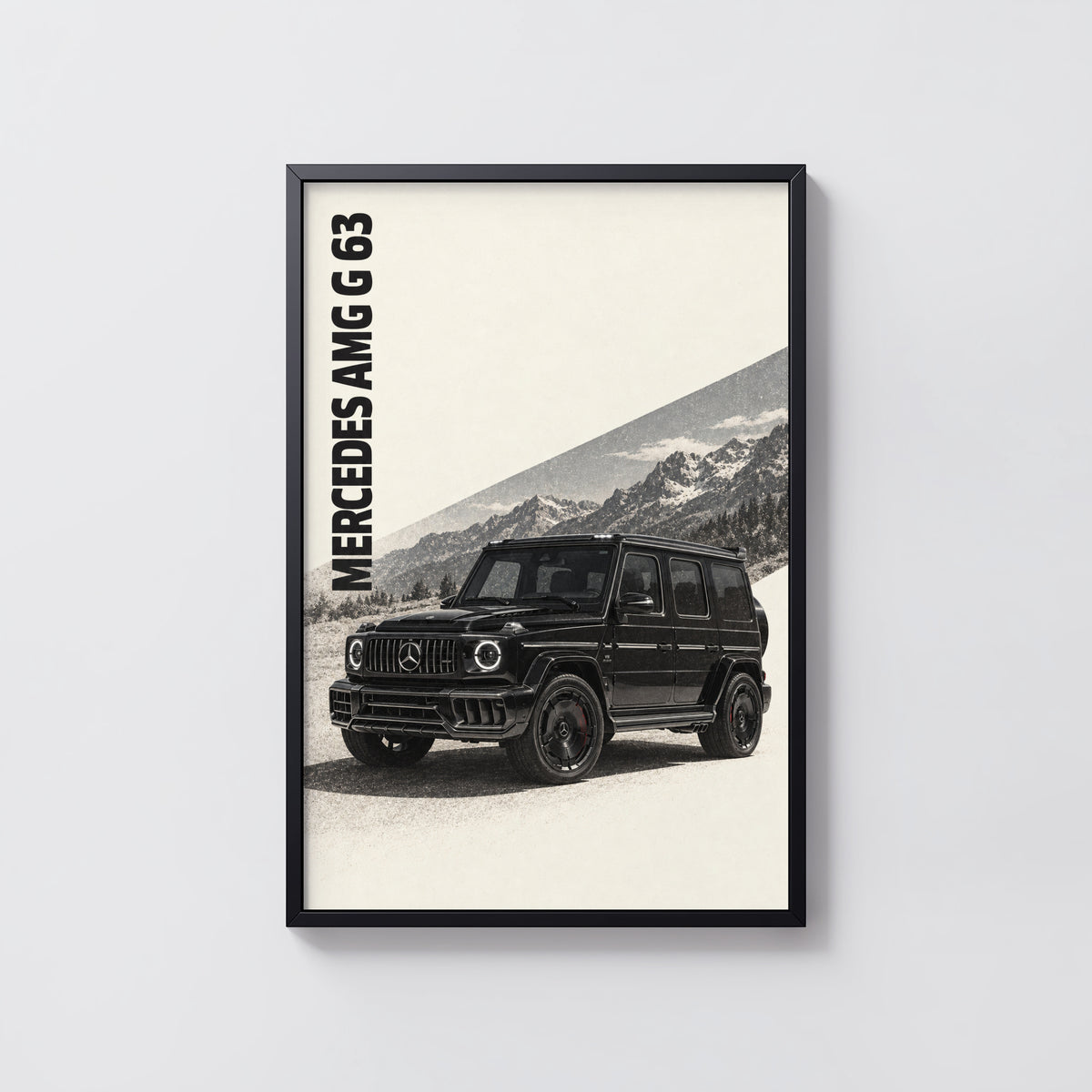 Vintage Mercedes AMG G 63 Print, Car Wall Art