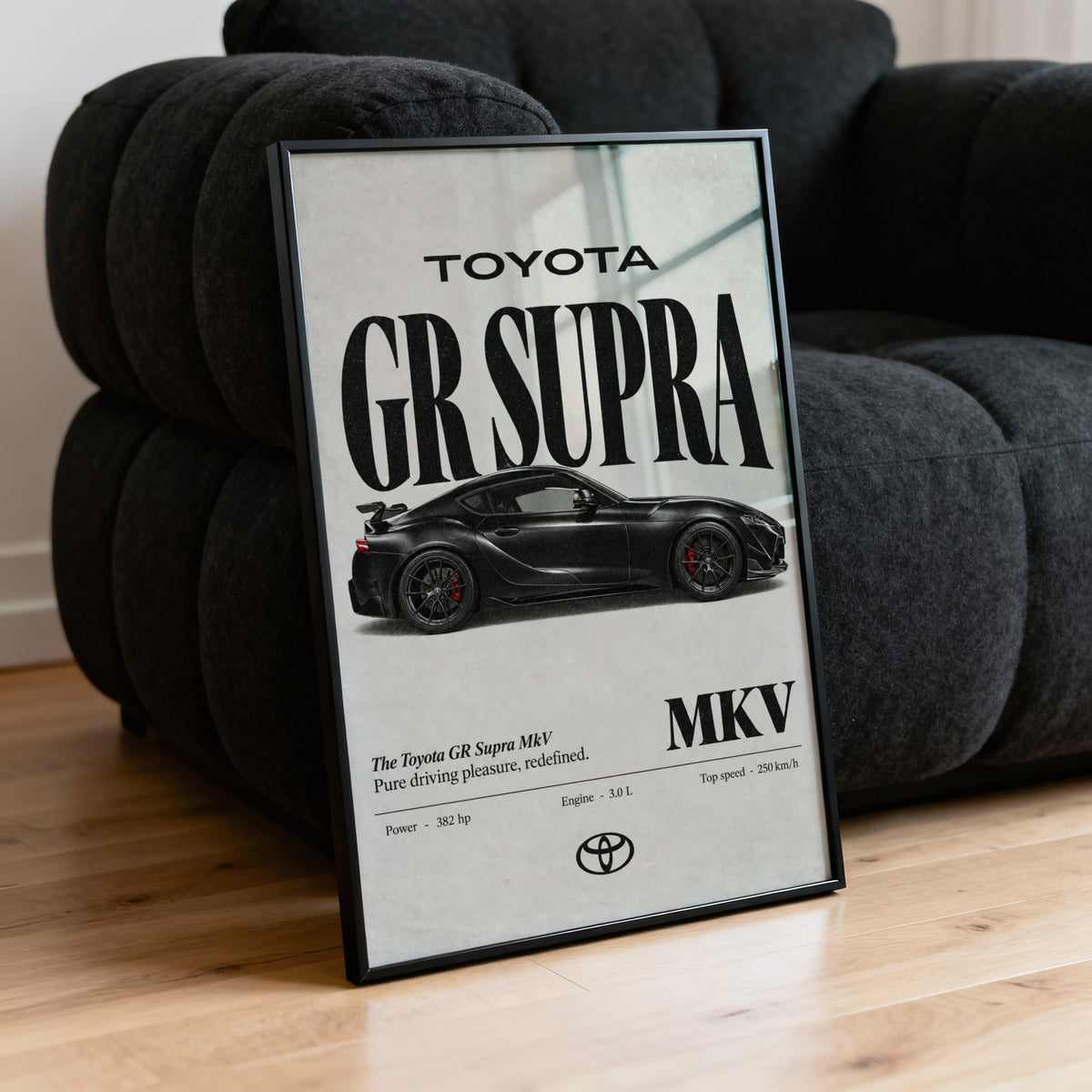Vintage Toyota GR Supra Print, Car Wall Art