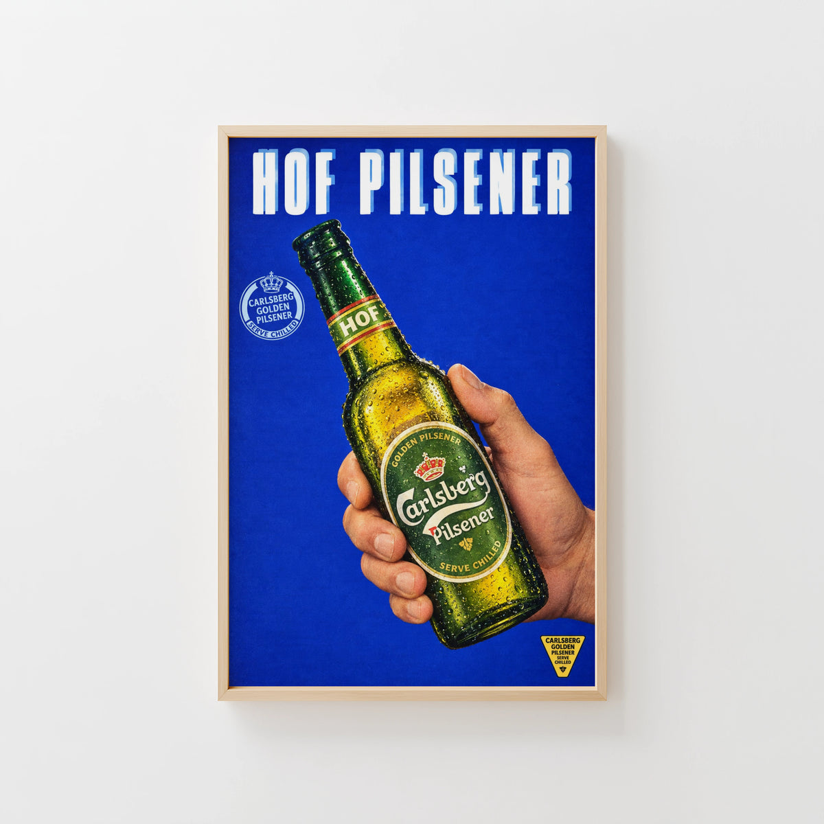 Vintage Carlsberg Hof Pilsener Beer Print and Poster