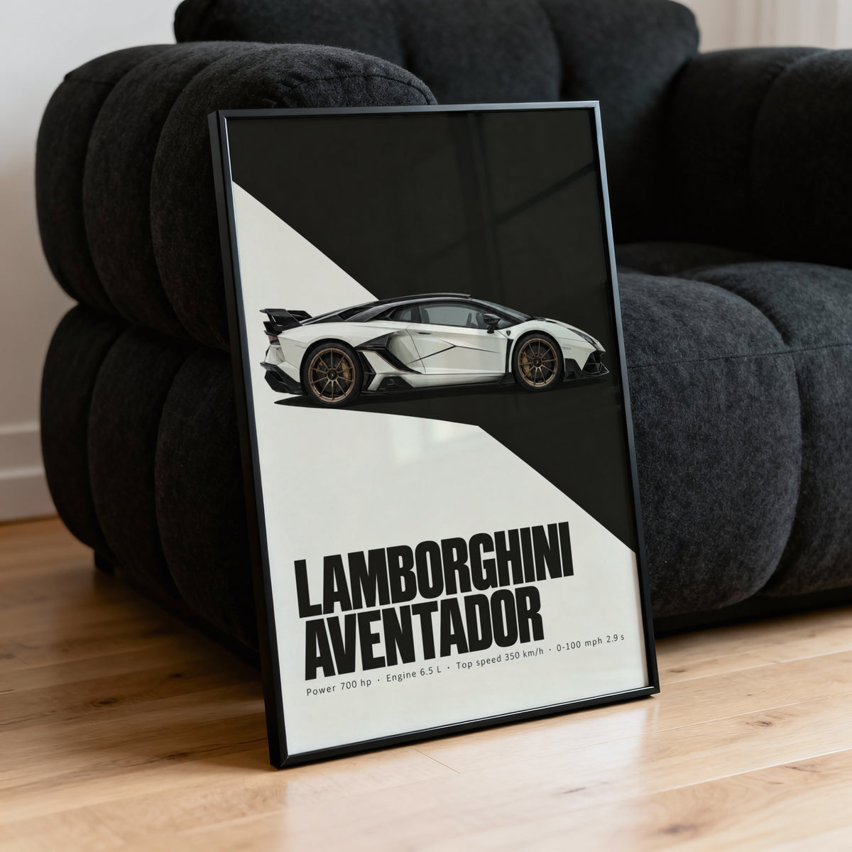 Vintage Lamborghini Aventador Print, Car Poster