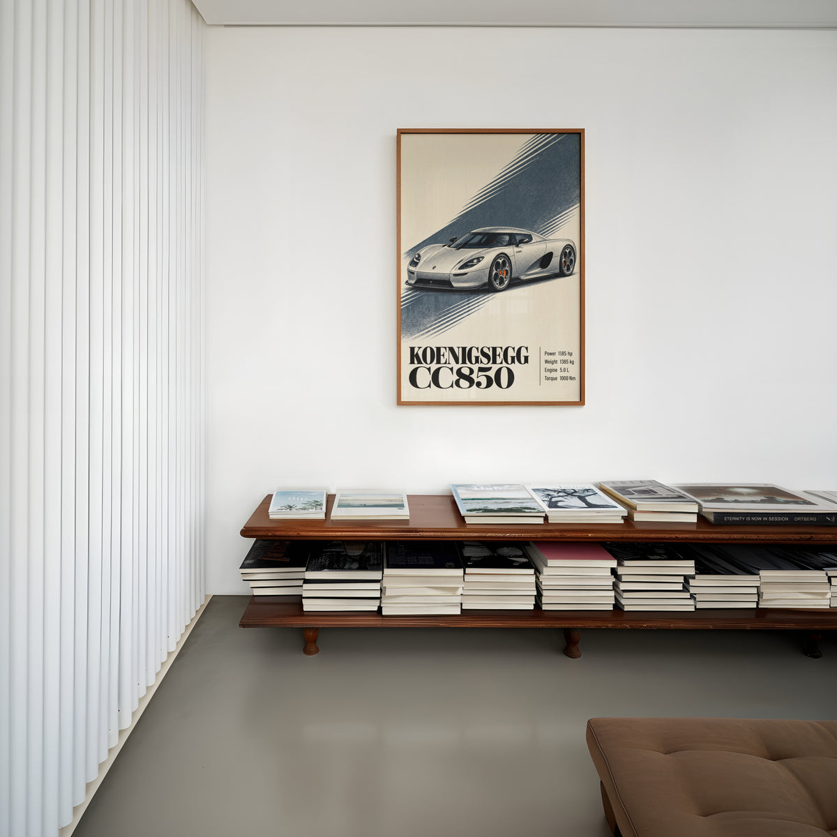 Vintage Koenigsegg CC850 Print, Hypercar Wall Art