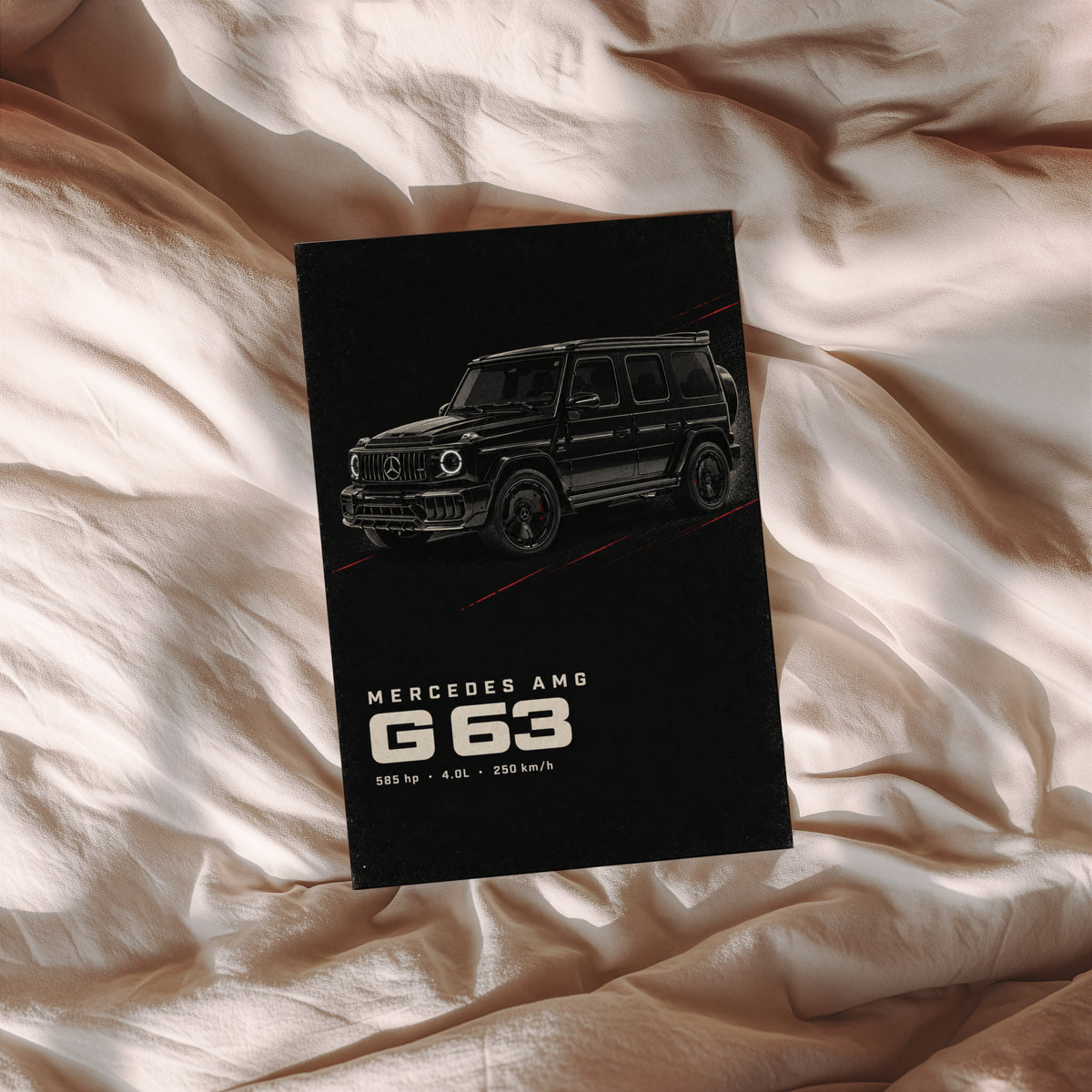 Vintage Mercedes G63 AMG Print, Car Wall Art