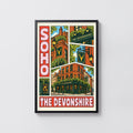 Vintage Soho London Pub Poster, Devonshire Pub Print