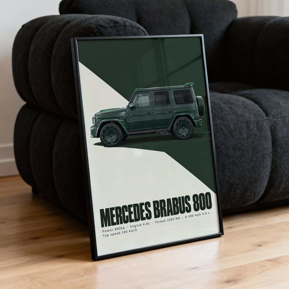 Vintage Mercedes Brabus 800 Print, Car Wall Art