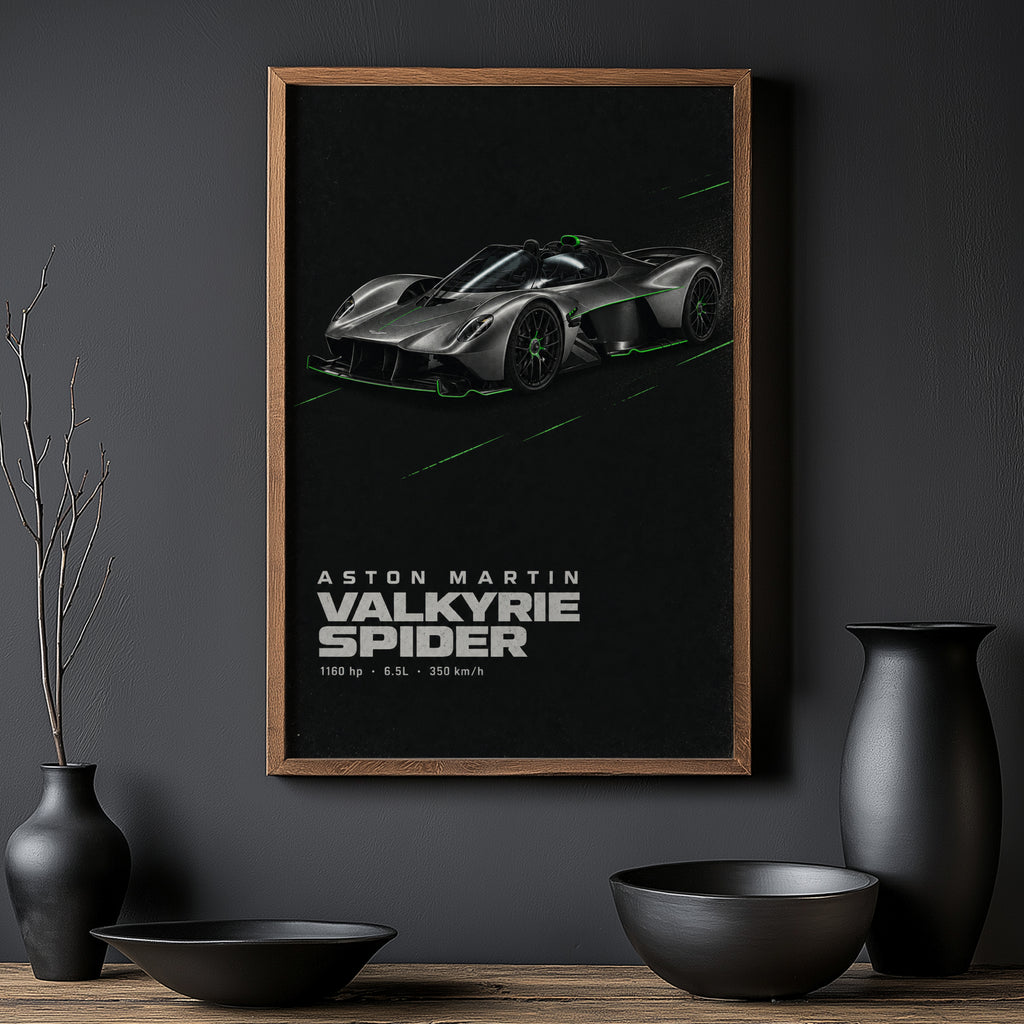 Vintage Aston Martin Valkyrie Spider Print