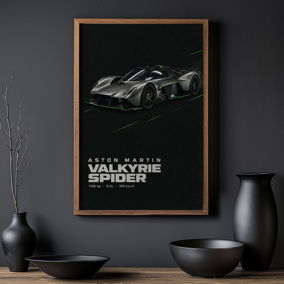Vintage Aston Martin Valkyrie Spider Print