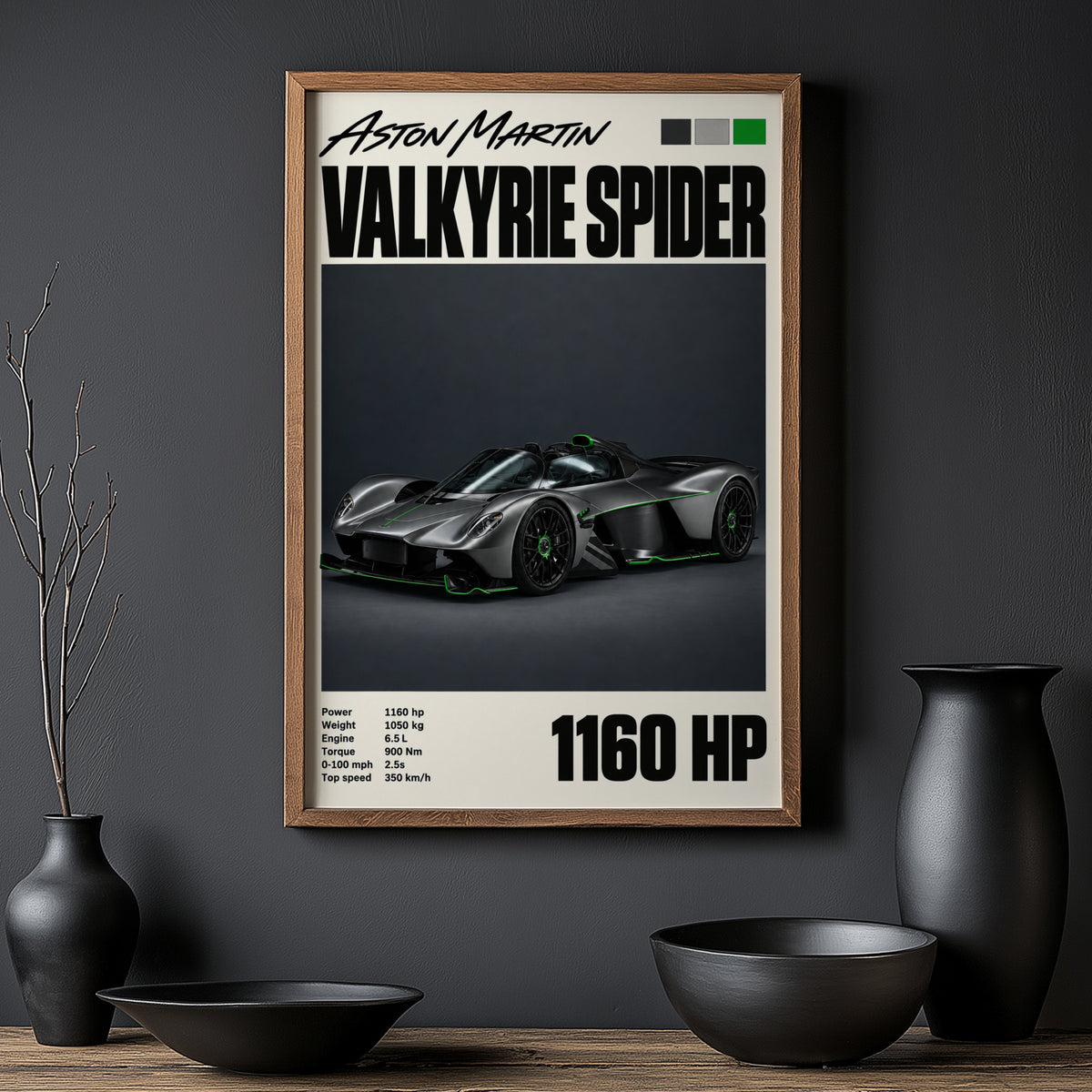 Vintage Aston Martin Valkyrie Spider Print