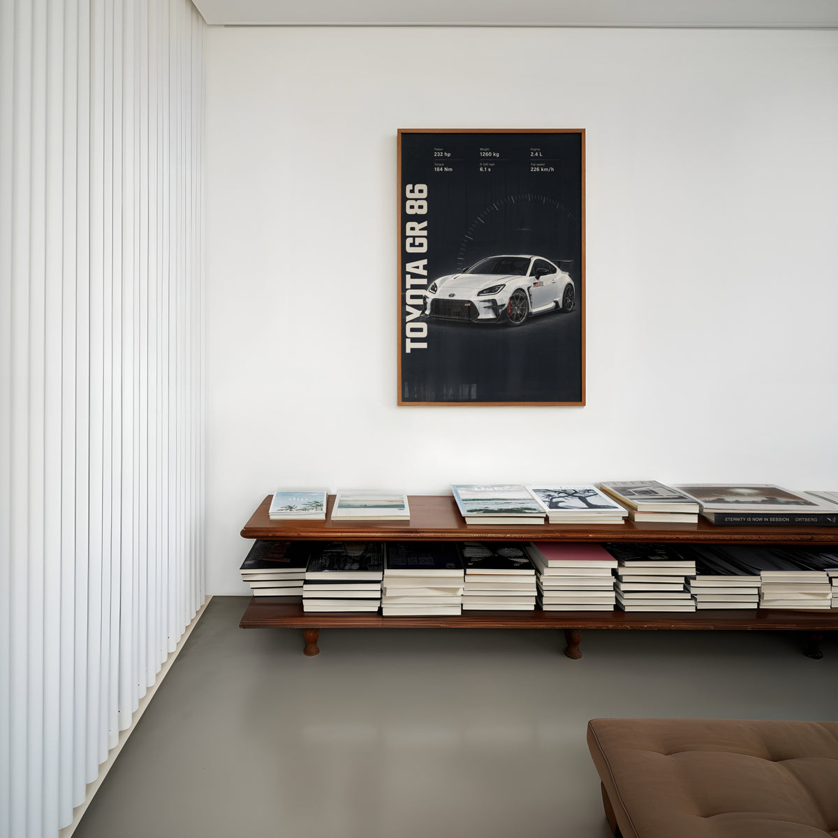 Vintage Toyota GR 86 Print, Car Wall Art