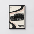 Vintage Mercedes AMG G63 Print, Car Wall Art