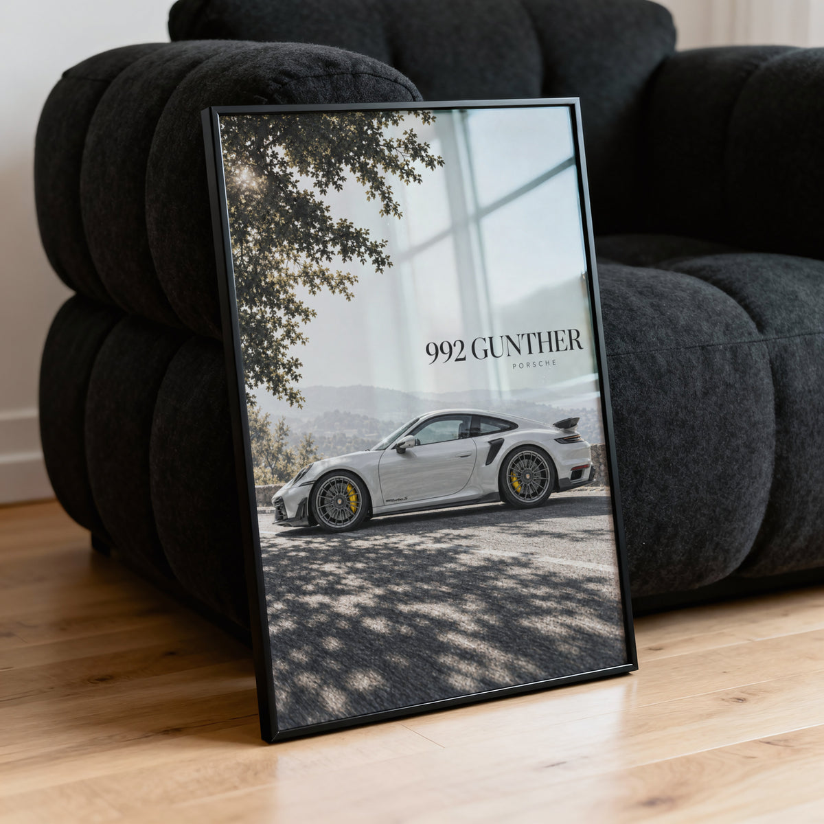 Vintage Porsche 992 Gunther Print, Car Wall Art