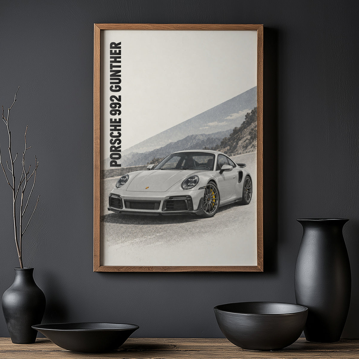 Vintage Porsche 992 Gunther Car Print