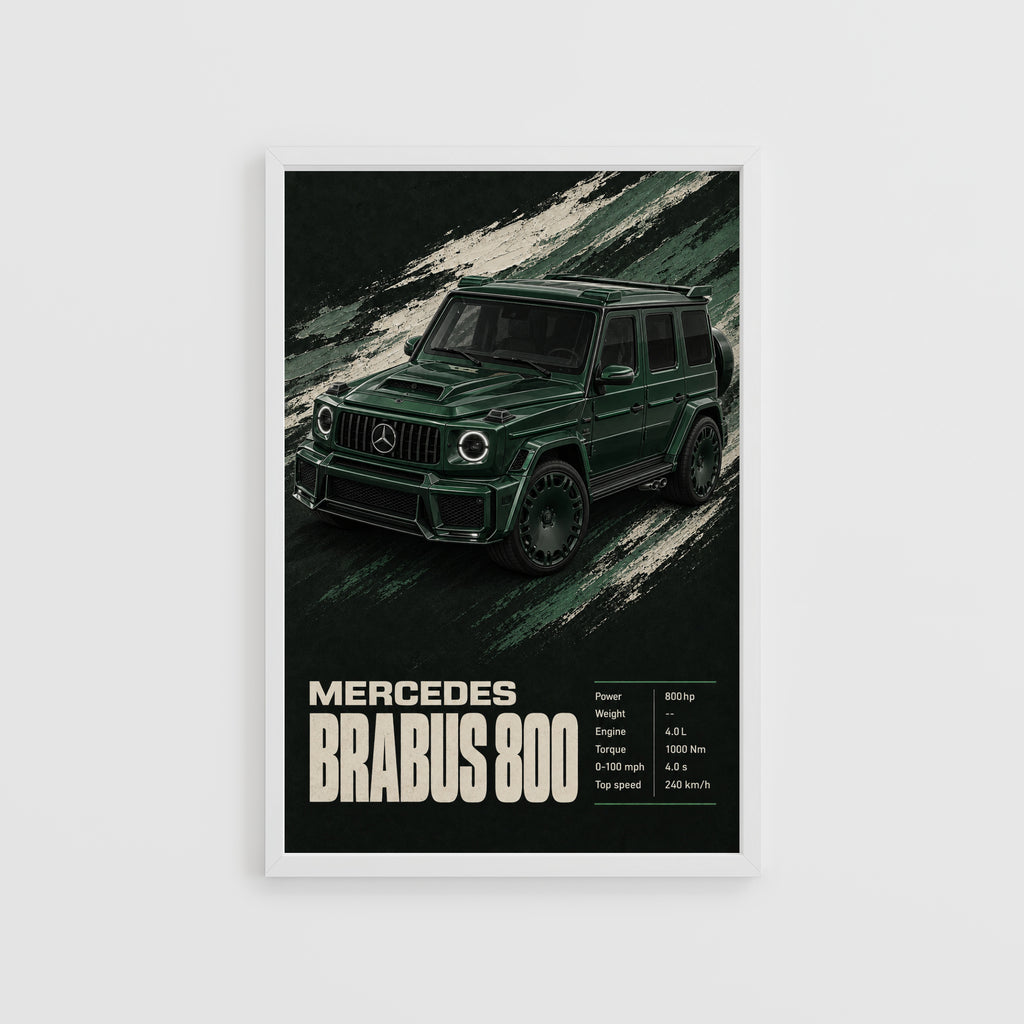Vintage Mercedes Brabus 800 G Wagon Print