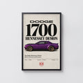 Vintage Dodge Demon Print, Muscle Car Poster, Wall Art
