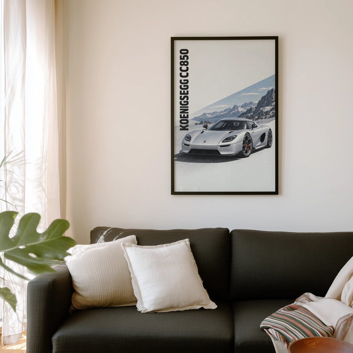 Vintage Koenigsegg CC850 Print, Supercar Wall Art