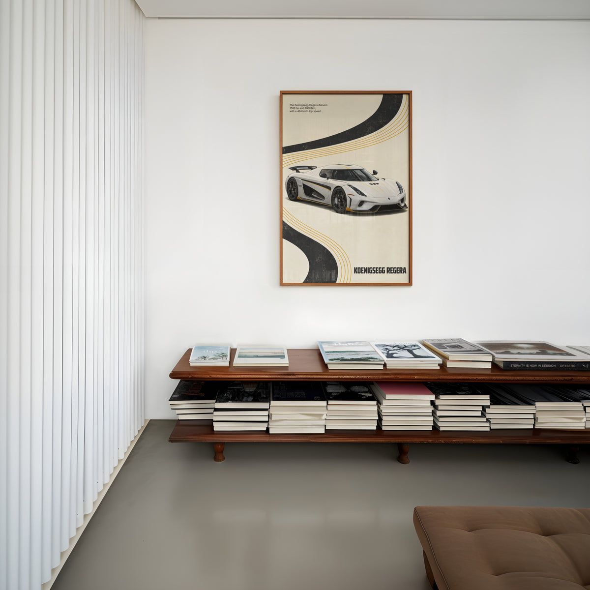 Vintage Koenigsegg Regera Print, Hypercar Wall Art