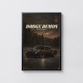 Vintage Dodge Demon Restomod Car Print