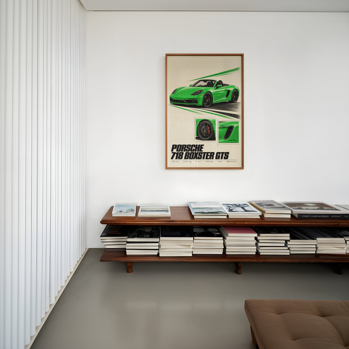 Vintage Porsche Boxster GTS Print, Car Wall Art