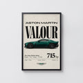 Vintage Aston Martin Valour Print, Car Wall Art