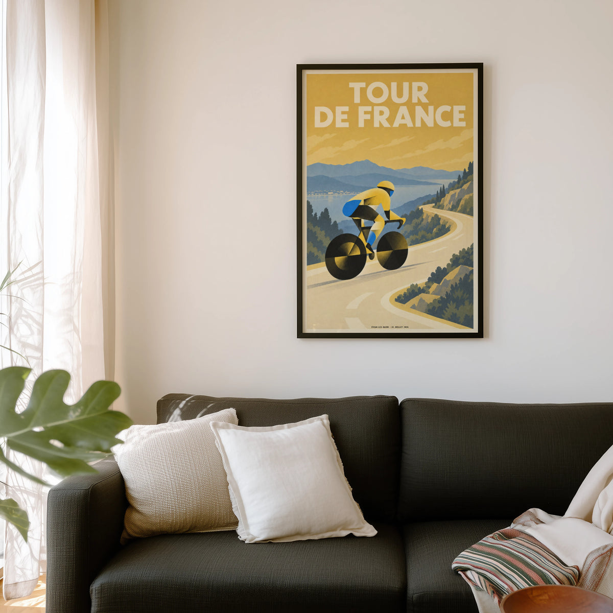 Vintage Cycling Poster, Tour de France Print, Wall Art