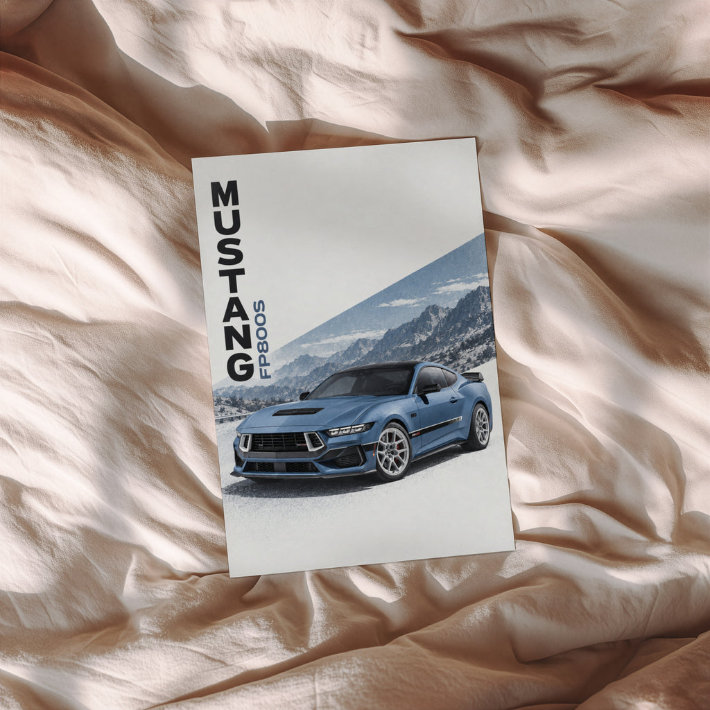 Vintage Mustang Print, Muscle Car Wall Art