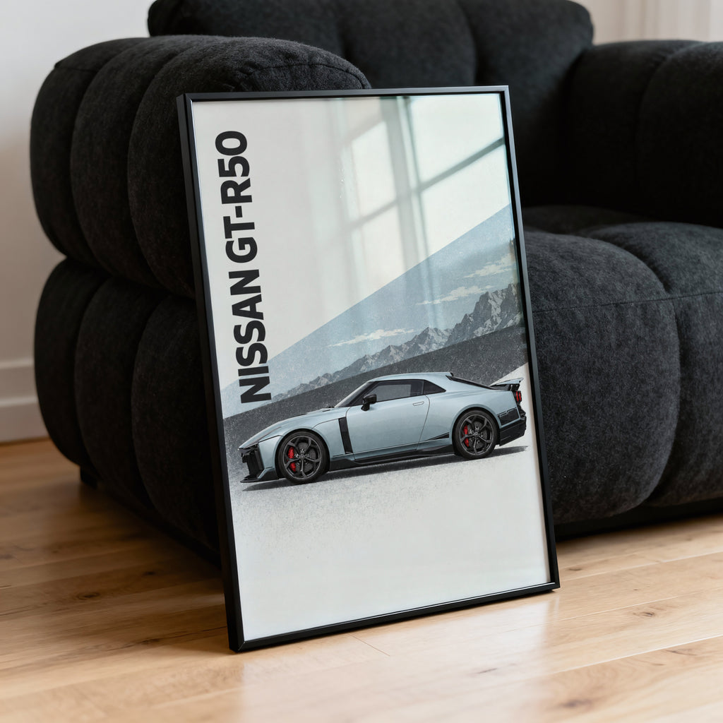 Vintage Nissan GT-R50 Print, Car Wall Art