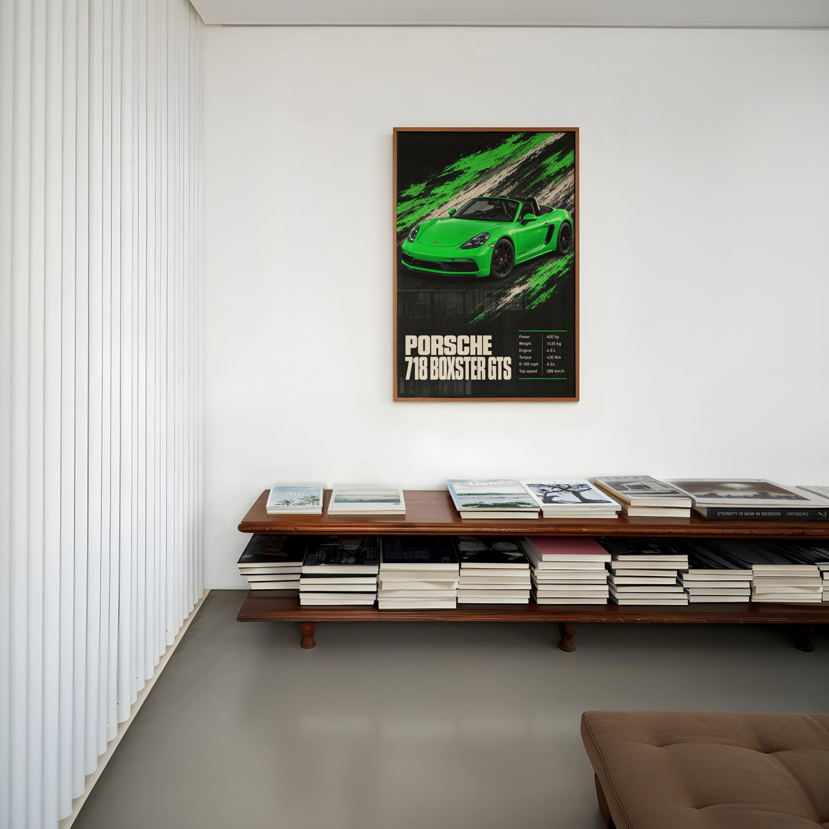 Vintage Porsche 718 Boxster GTS Print, Car Art