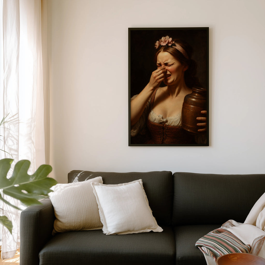 Vintage Bathroom Print and Poster, Funny Wall Art