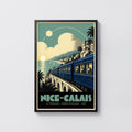 Vintage Le Train Bleu Print Poster, Riviera Wall Art