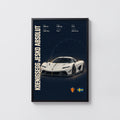 Vintage Koenigsegg Jesko Absolut Print, Supercar