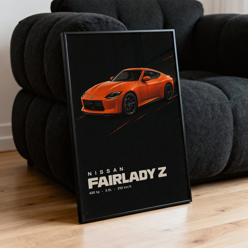 Vintage Nissan Fairlady Z Print, Car Wall Art
