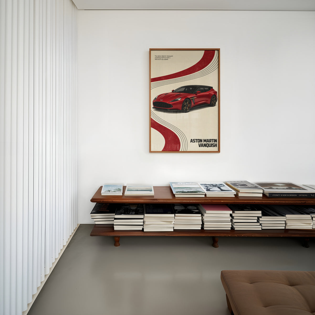 Vintage Aston Martin Vanquish Print, Car Wall Art