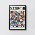 Vintage North British Railway Poster, Scotland Wall Art