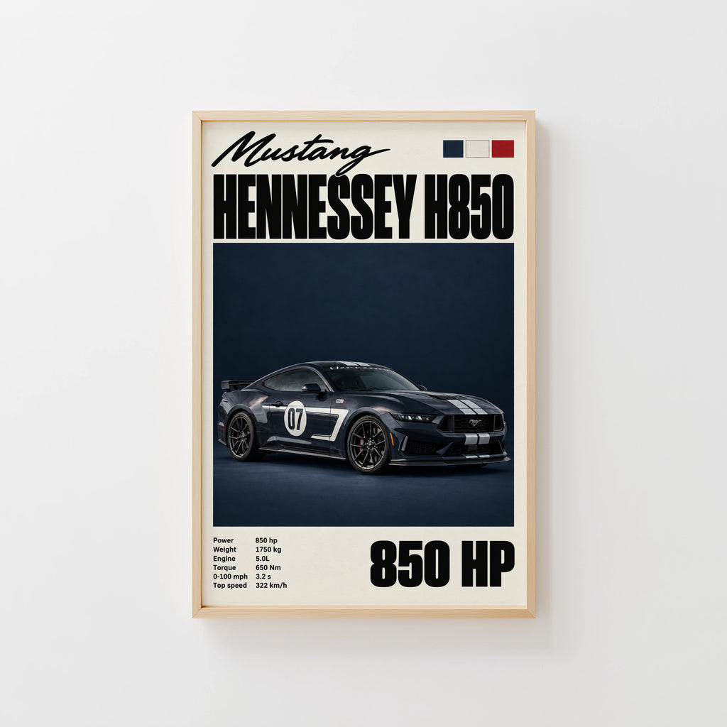 Vintage Mustang Hennessey H850 Print
