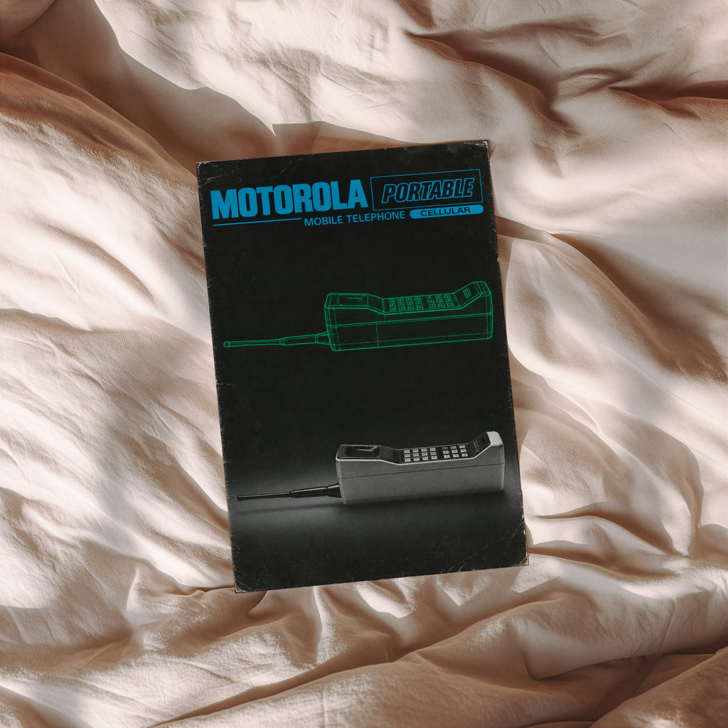Vintage Motorola Phone Poster, Retro Tech Wall Art, Print