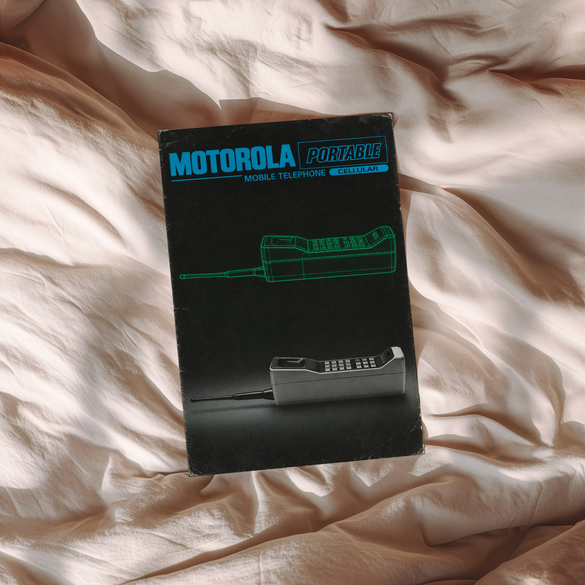 Vintage Motorola Phone Poster, Retro Tech Wall Art, Print