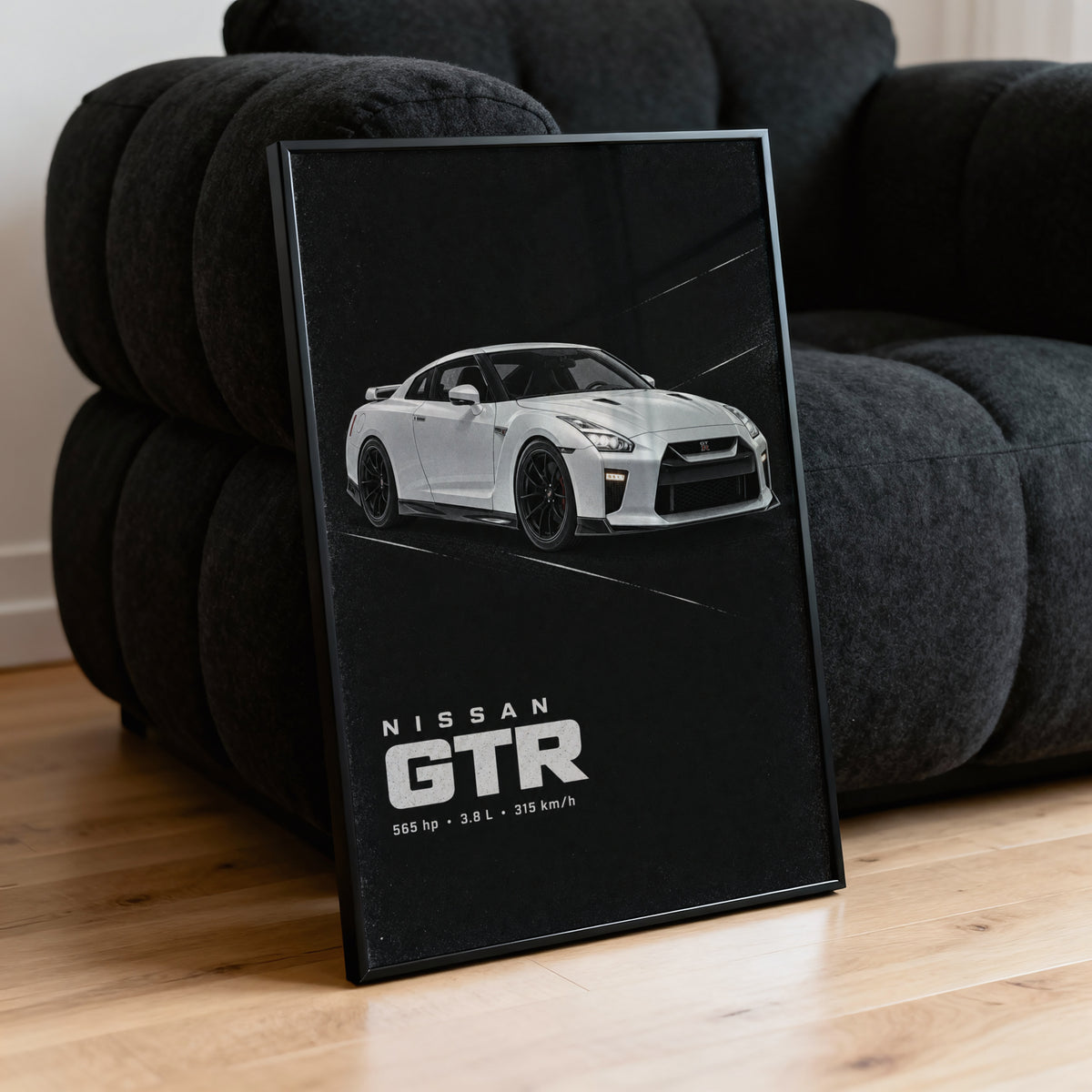 Vintage Nissan GTR Print, Car Wall Art