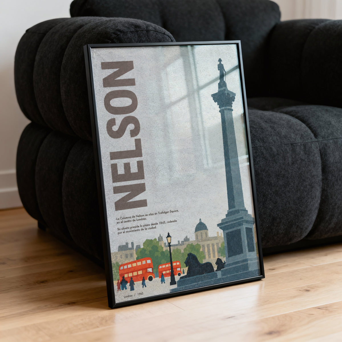 Vintage Nelson's Column Poster, London Wall Art Print
