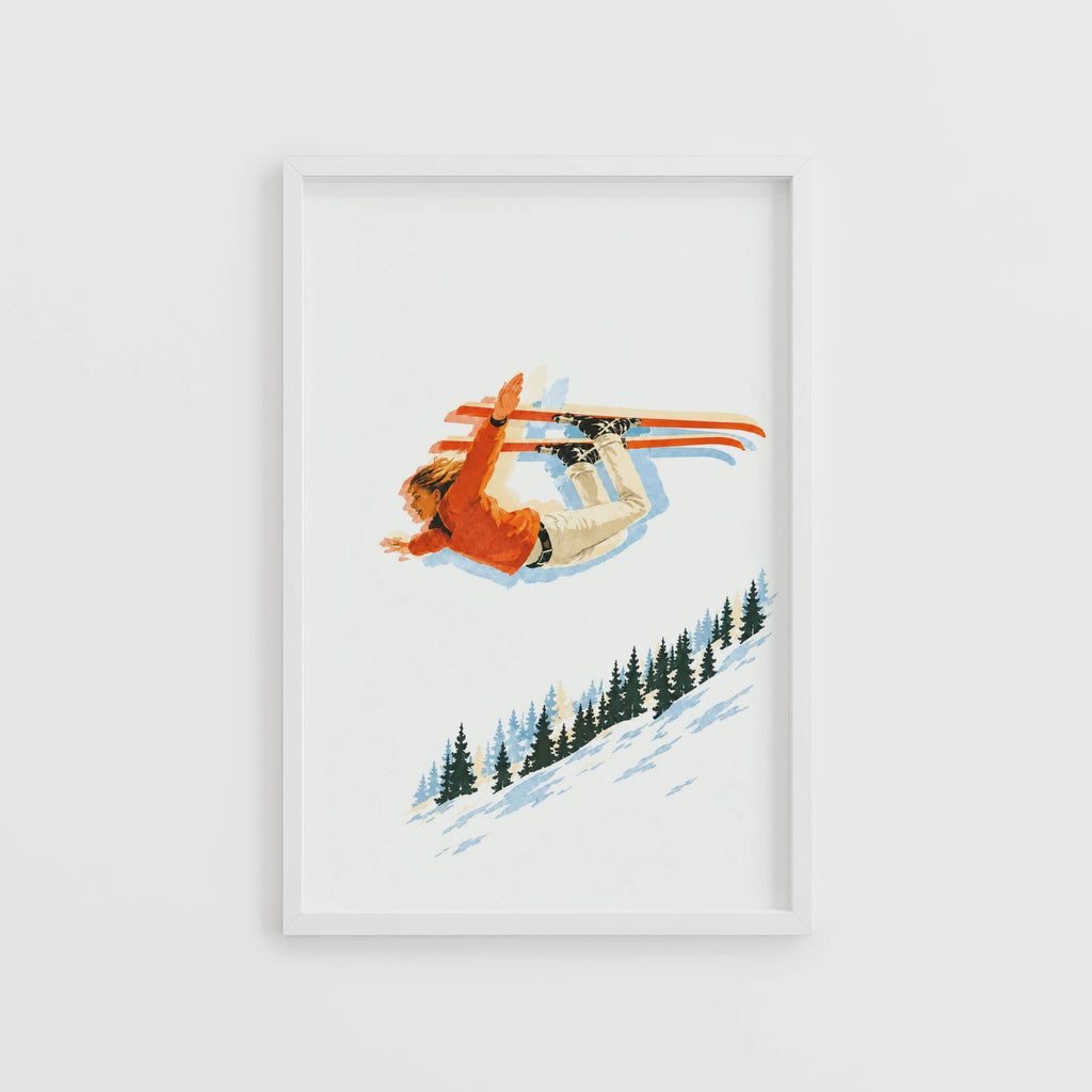 TEST frame picker - Vintage Ski Jump Print