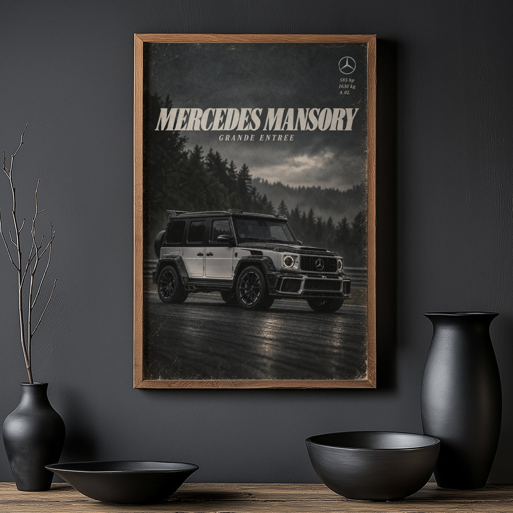 Vintage Mercedes G Wagon Print, Car Wall Art