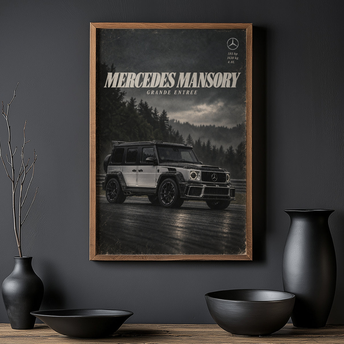 Vintage Mercedes G Wagon Print, Car Wall Art