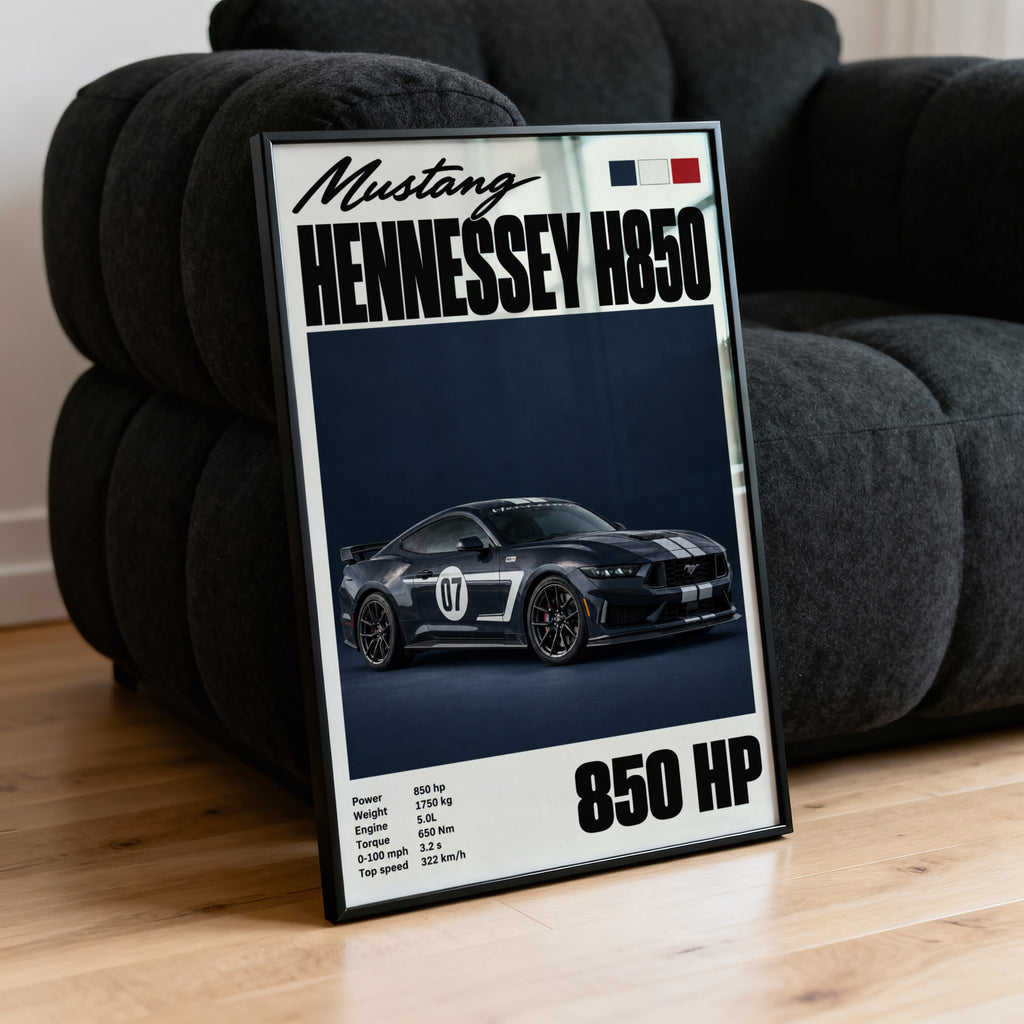 Vintage Mustang Hennessey H850 Print