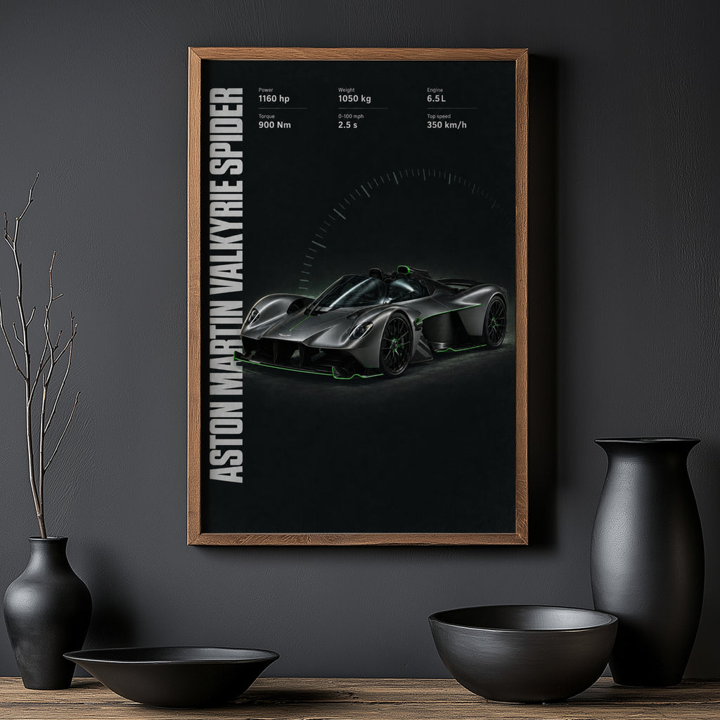 Vintage Aston Martin Valkyrie Spider Print