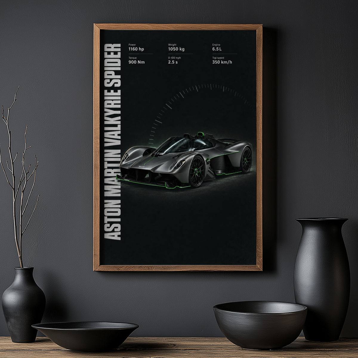 Vintage Aston Martin Valkyrie Spider Print