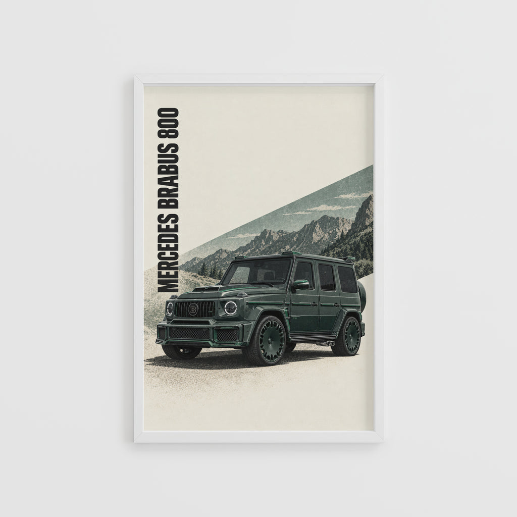 Vintage Mercedes Brabus 800 Print, G-Class SUV