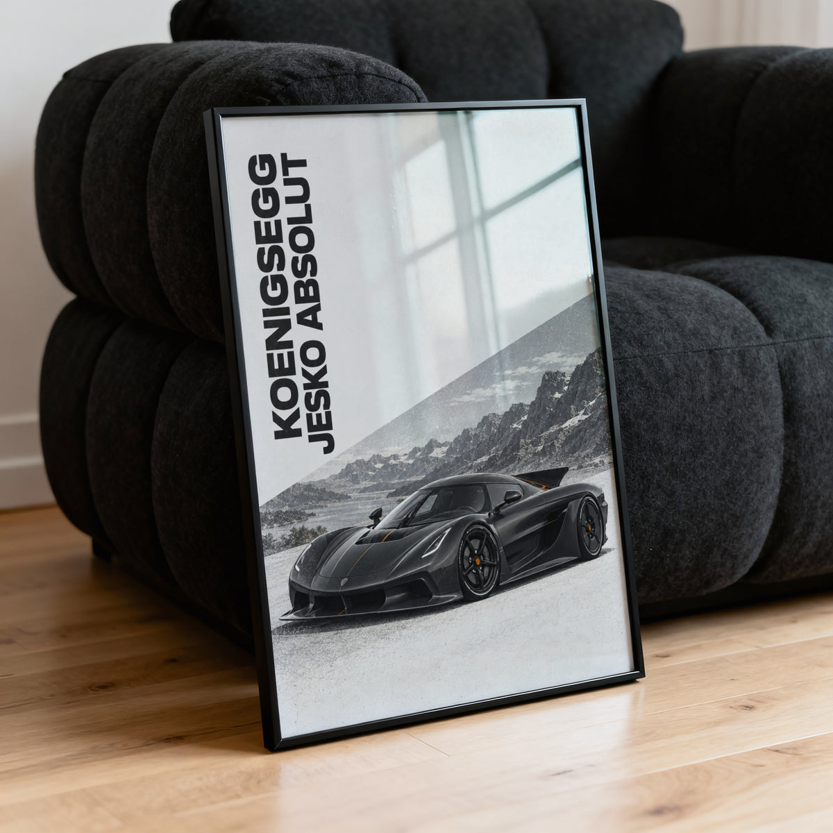 Vintage Koenigsegg Jesko Absolut Print, Car Wall Art