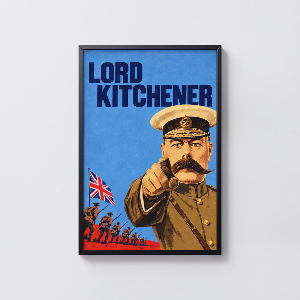 Vintage Lord Kitchener Poster, British Military Wall Art