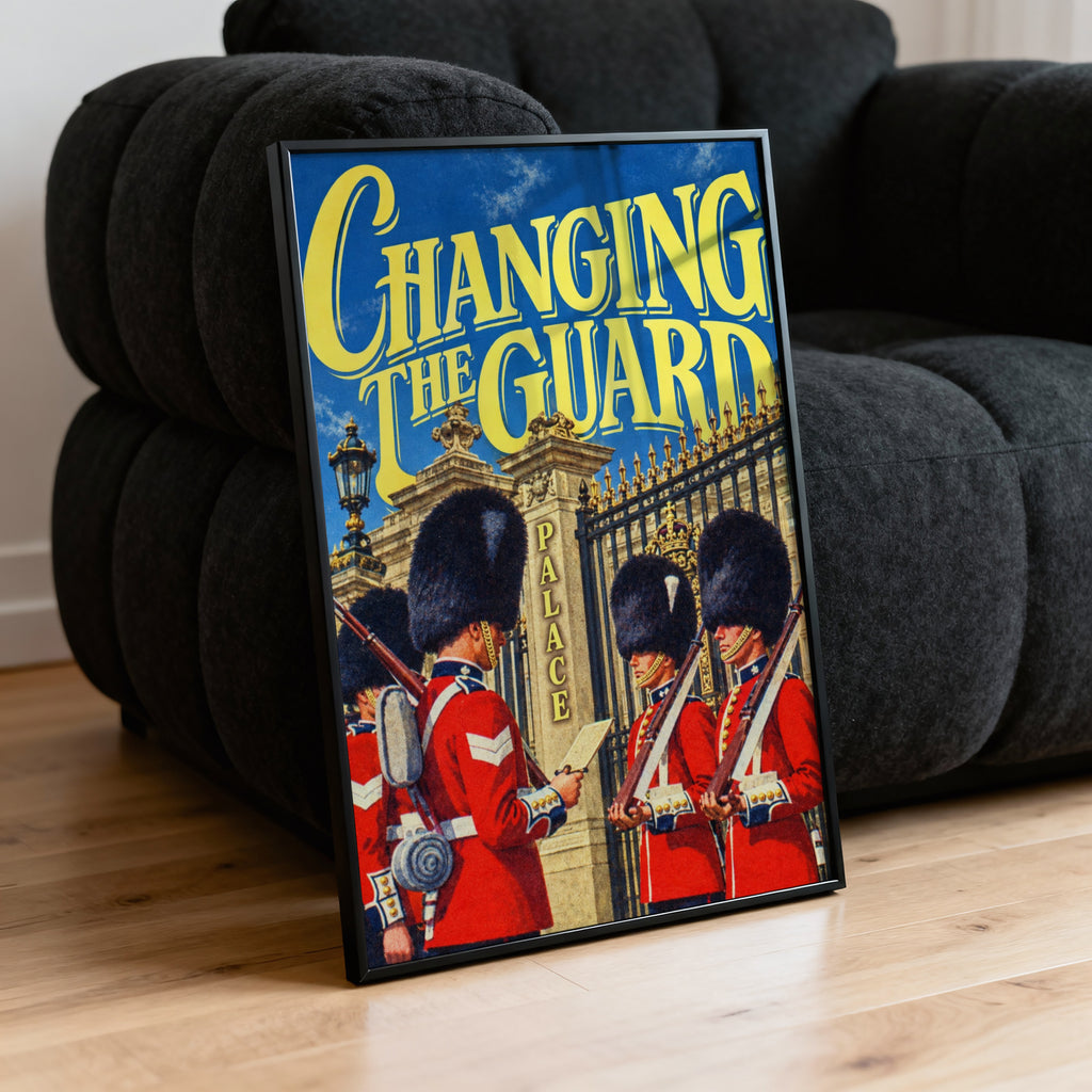 Vintage Changing the Guard Poster, London Print