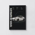 Vintage Toyota Supra GT4 Print, Racing Car Art